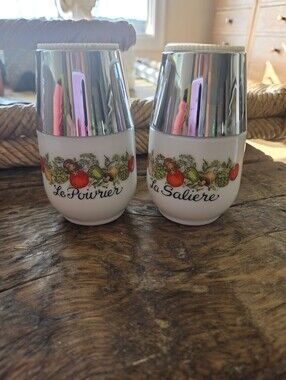 Vintage GEMCO Salt and Pepper Shakers with Chrome Caps